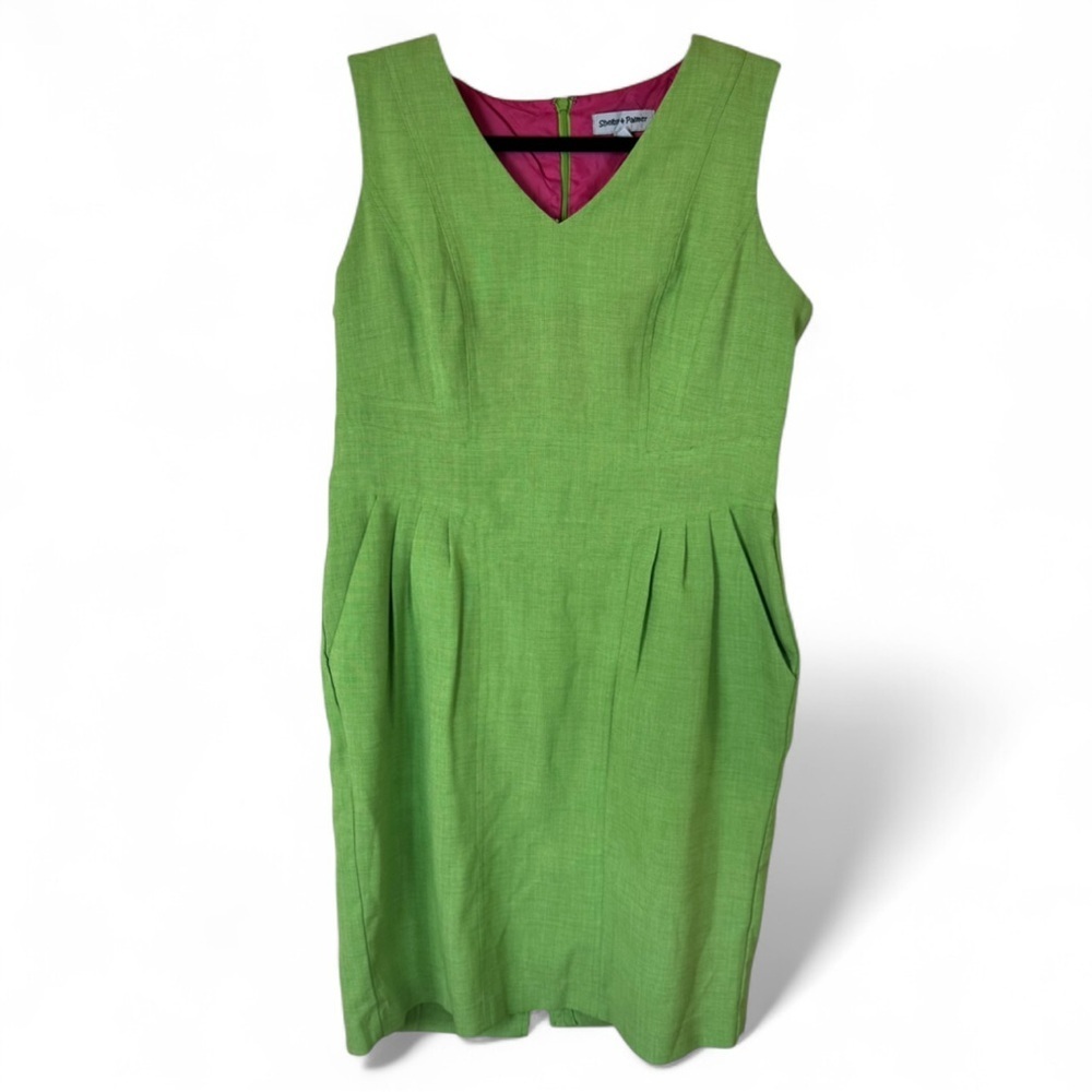 Shelby & Palmer Vibrant Green Midi Dress - Picture 4 of 7
